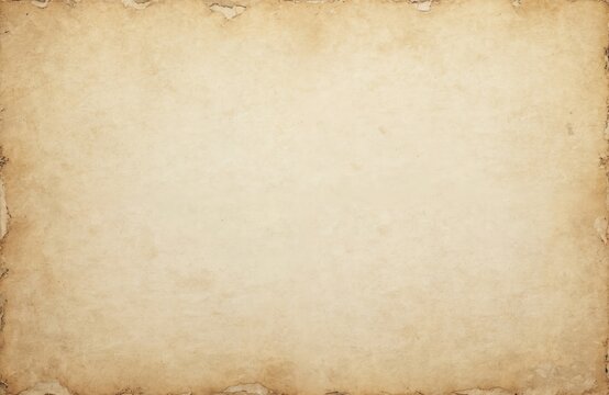 Vintage paper texture with aged edges and stains. Offers blank space for text, resembling a newspaper page or parchment. Ideal for design, advertising, or retro themes. - Powered by Adobe