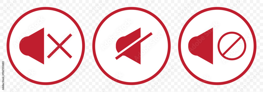 Aufkleber volume icons. red sound volume plus icon. speaker sign. speaker icon set. volume icon vector. loudsp