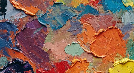 Colorful abstract oil painting texture