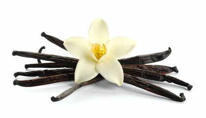 Vanilla Beans  Flower Closeup.