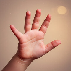 Child s Hand Pretend Holding Object