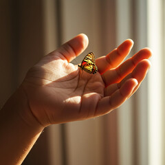 Child s Hand Pretend Holding Object