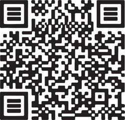 Set of QR code vector icons for business technology and mobile scanning