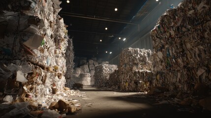 People recycling waste and sorting garbage for environmental sustainability