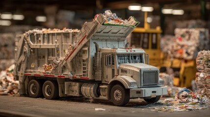 People recycling waste and sorting garbage for environmental sustainability