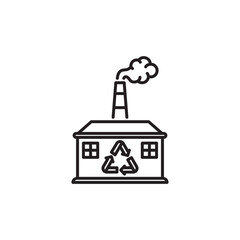 Recycling icon - Garbage treatment plant