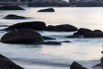 Sunrise at Teluk Cempedak which is located in Kuantan, Malaysia