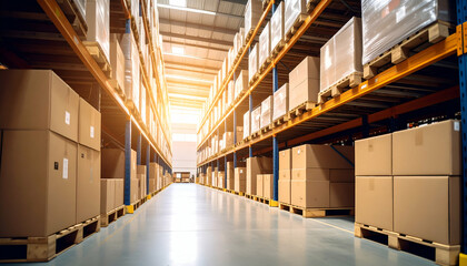 Warehouse Storage Logistics Boxes.