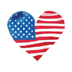 Obraz premium american flag icon