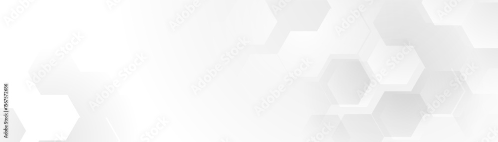 Aufkleber Abstract white geometric shape technology digital hi tech concept background. Space for your text