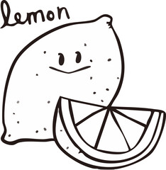 레몬 라인드로잉