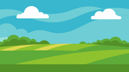 landscape with mountains and clouds