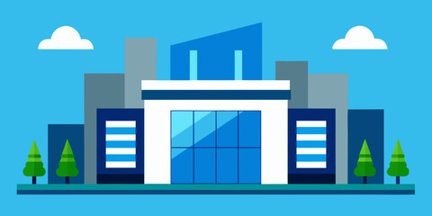 Modern Cityscape Architectural Design of Urban Buildings