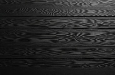 Dark textured black wood planks with distinct grain patterns create seamless, high-resolution background. Material offers natural, aged aesthetic suitable for contemporary vintage design projects,