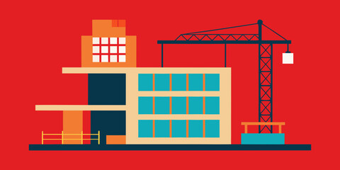 vector illustration of a building