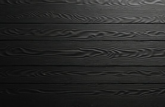 Dark textured black wood planks with distinct grain patterns create seamless, high-resolution background. Material offers natural, aged aesthetic suitable for contemporary vintage design projects,