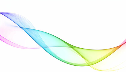 Rainbow Waves Abstract Background.