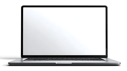 Laptop Mockup with Transparent Background | Blank Customizable Screen for Design Display