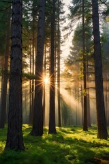 morning in the forest