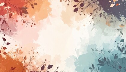 Vibrant autumn leaves abstract artwork digital design colorful background creative studio artistic perspective nature inspiration