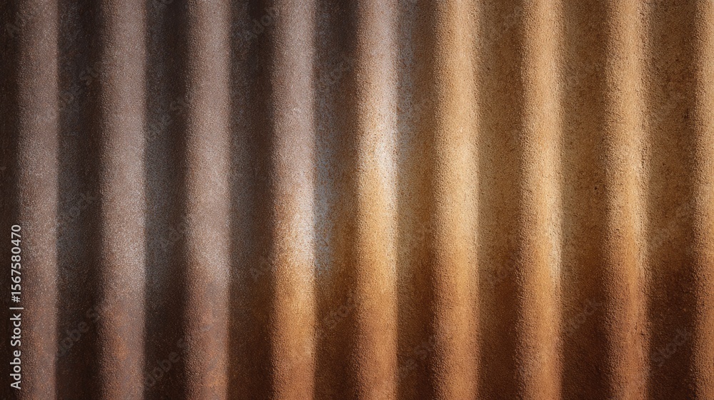 Poster textured surface with vertical lines in warm tones and gradient