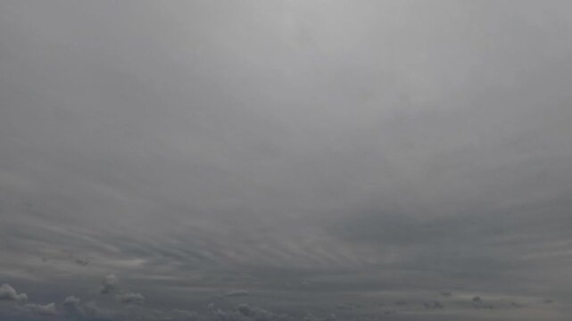 sky timelapse of massive leaden snow or rain clouds