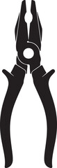 plus cut line art silhouette of vector on white background