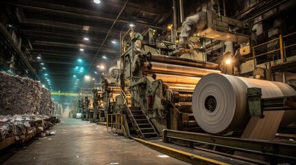 Fototapeta premium Eco-Friendly Waste Recycling Process with Sorting and Reuse Concept