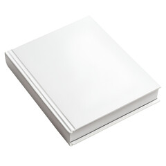 Blank white book mockup design template,