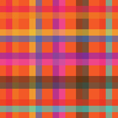 A timeless tartan plaid pattern featuring bold  overlaid with intersecting beige and taupe stripes, creating a checkered textile design perfect for fashion, fabric, and background use