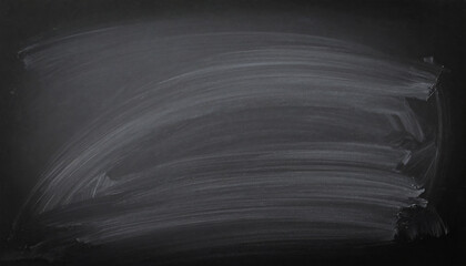 tableau noir de menu ou d'école nettoyé rapidement, trace claire de chiffon