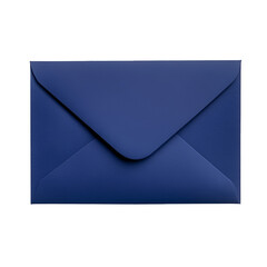 A dark blue envelope isolated on black background simple elegant design,