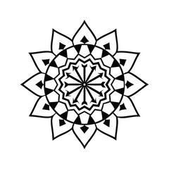 black and white snowflake