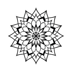 black and white flower