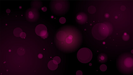 Floating Neon Bubbles on a Dark Background
