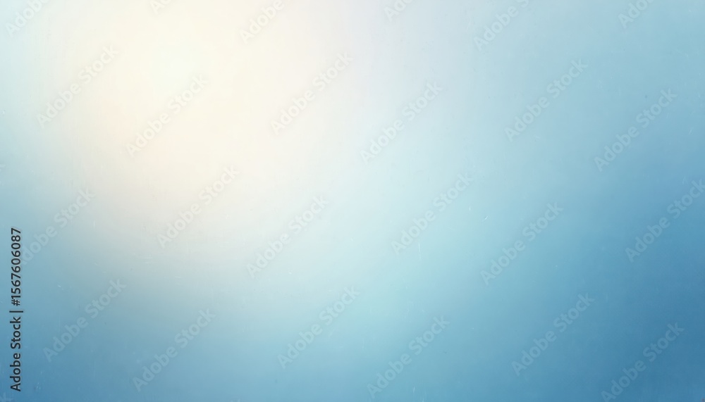 Poster blue and white abstract background with light gradient texture. grainy noise overlay creates a grung