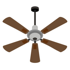 Ceiling Fan  Electronic Device Icon  High-Quality AI Vector Design for Tech Projects