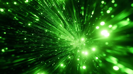 Fototapeta premium Green Abstract Minimalist Design with Tech Vibes