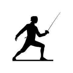 Fencer Silhouette , Fencer vector