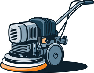 Fototapeta premium Powerful Floor Grinding Machine Concrete Polishing Equipment