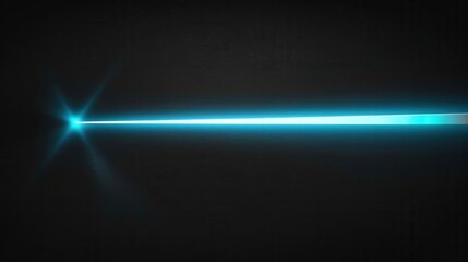 Blue laser beam and light glowing background