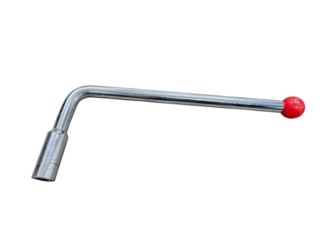 High voltage grounding switch opening and closing operation handle. Suitable for electrical, industrial and manufacturing themes. Isolated on white background, transparent PNG