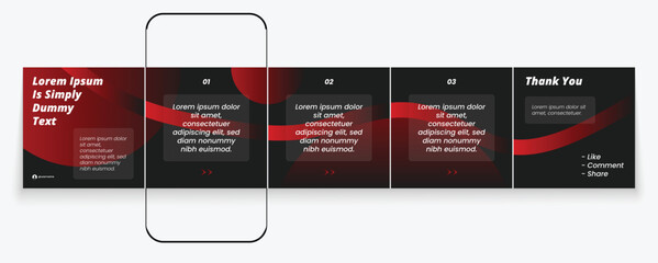 LinkedIn carousel post, social media Instagram carousel post, modern and editable business carousel template design