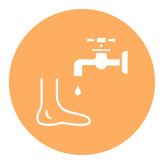 Washing Foot Icon