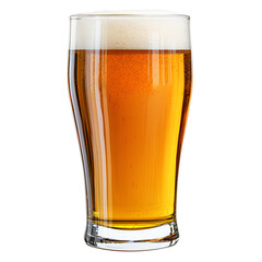 Refreshing Beer in a Glass on Black Background