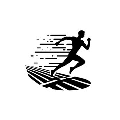running  track Silhouette , running  track vector
