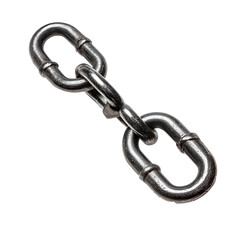 Obraz premium Metal chain links strong connection security strength