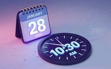 January 28th, 1030 AM Time Management and Scheduling Concept