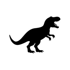 Fierce TRex Roaring Silhouette Dinosaur Predator Monster Extinct Creature
