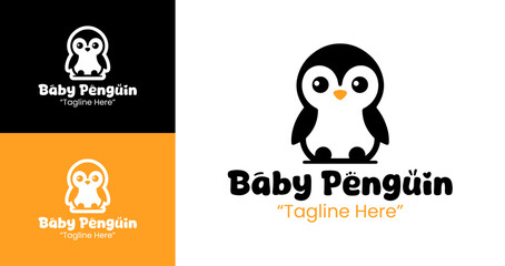 Creative Baby Penguin Logo for Kids' Branding and Event Promotion
